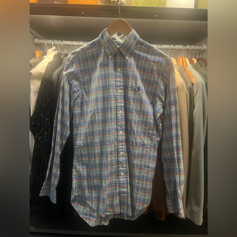 Polo Ralph Lauren Long-Sleeve Plaid Poplin Dress Shirt (Men’s)